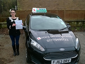 Stacie passed her driving test.