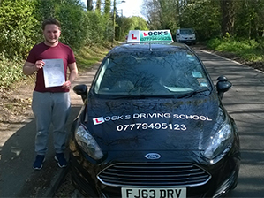 Sam Punyer passed his test.